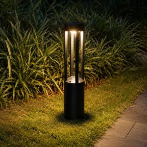 Black Garden Bollard Light (1200) 12W