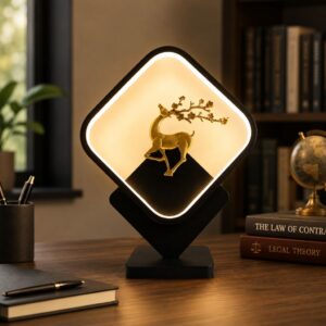 Square Golden Reindeer Wall Lamp 12W
